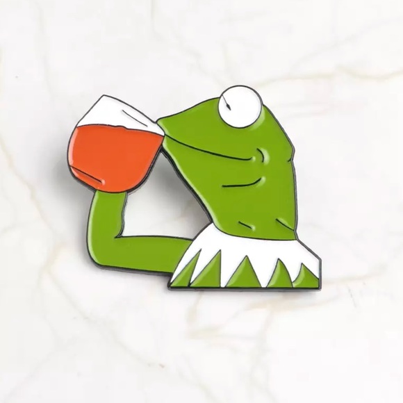 Jewelry - NEW Kermit The Frog Iced Tea Enamel Pin